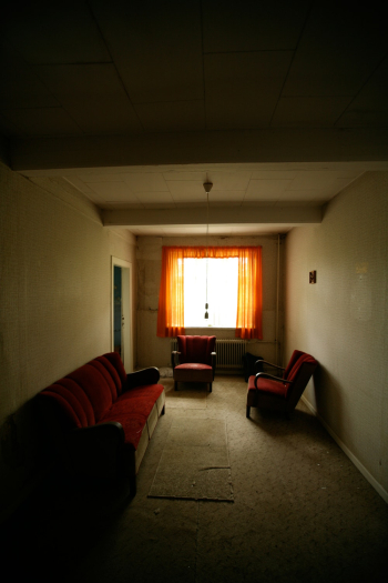 Red Couch and Armchair Red Couch and Armchair