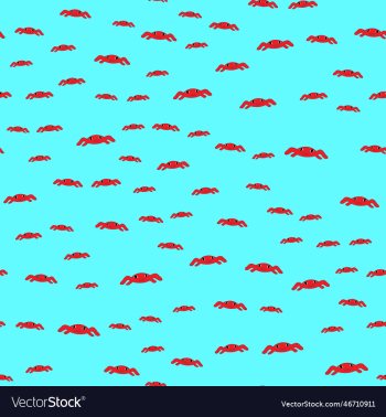 red crab on the cyan background red crab on the cyan background