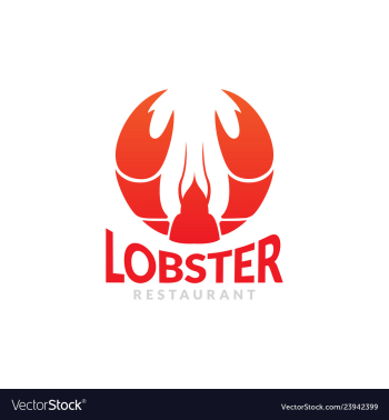 Red crawfish prawn shrimp lobster seafood vector image Red crawfish prawn shrimp lobster seafood vector image