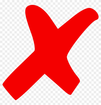 Red Cross Clipart Not - X Mark Red Cross Clipart Not - X Mark
