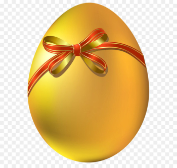 Red Easter egg Golden Easter Egg Clip art - Gold Easter Egg with Red Bow PNG Clipart 