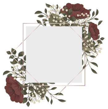 Red floral frame red and white flowers Free Vector Red floral frame red and white flowers Free Vector