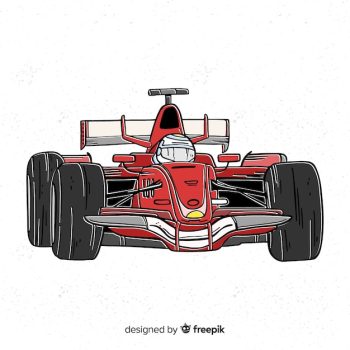 Red formula 1 car background Red formula 1 car background