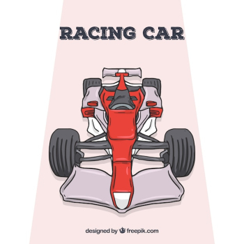 Red formula 1 racing car Red formula 1 racing car