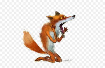 Red fox Drawing Cartoon Illustration - fox Red fox Drawing Cartoon Illustration - fox