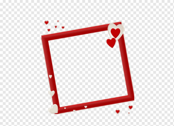 red frame illustration, Beautiful heart-shaped frame, frame, golden Frame, text png