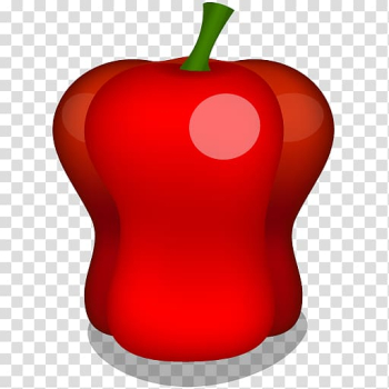 Red fruit , apple food bell peppers and chili peppers fruit, Pepper transparent background PNG clipart