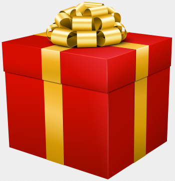 Red Gift Box Transparent PNG Clip Art Image | Gallery ...