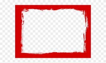 Red Grunge Frame - Red Grunge Border Png