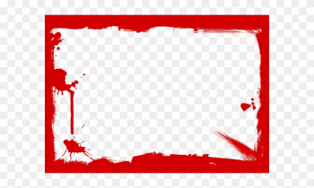 Red Grunge Frame - Red Grunge Border Png