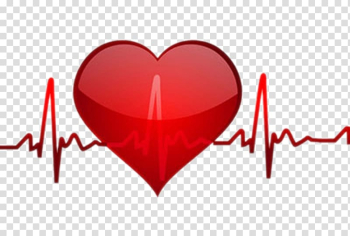Red heart beat illustration, Heart rate Pulse , Heart beat transparent background PNG clipart