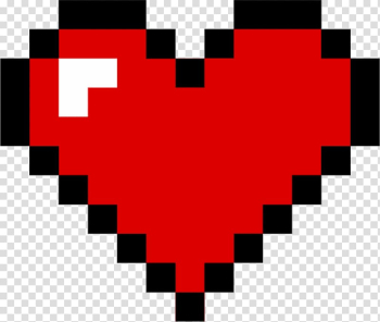 Red heart graphic, Heart Pixel art , pixel transparent background PNG clipart Red heart graphic, Heart Pixel art , pixel transparent background PNG clipart