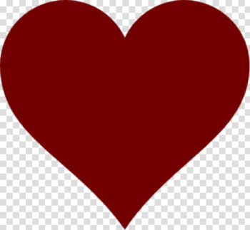 Red heart , Heart Red Valentines Day Font, Dark Red Heart transparent background PNG clipart