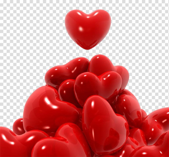 Red heart , Heart Valentines Day , 3D Hearts transparent background PNG clipart Red heart , Heart Valentines Day , 3D Hearts transparent background PNG clipart