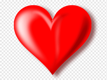 red heart illustration, Heart, 3D Red Heart Background, love, color, diagram png