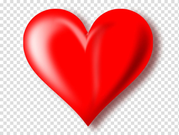Red heart illustration, Heart , 3D Red Heart Background transparent background PNG clipart