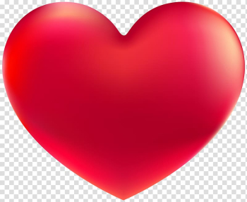 Red heart illustration, Red Easter egg Heart , Red Heart transparent background PNG clipart