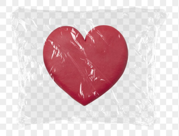 Red heart png plastic bag | Free PNG - rawpixel