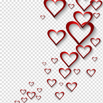 Red hearts , Valentines Day Heart , hearts background transparent background PNG clipart