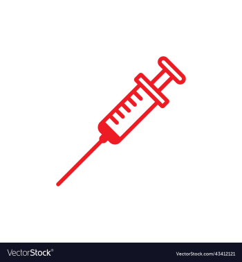 red injection line icon red injection line icon