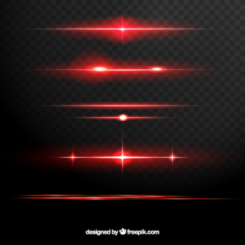 Red lens flare dividers collection Red lens flare dividers collection