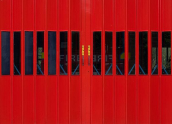 red metal gate red metal gate