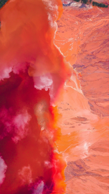 Red-orange Waves Wallpaper Red-orange Waves Wallpaper