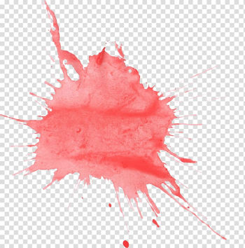 Red paint splatter illustration, Watercolor painting Watercolour Flowers Watercolour Textures, painting transparent background PNG clipart