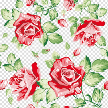 Red petaled flowers , Flower Rose Floral design Pattern, Rose transparent background PNG clipart