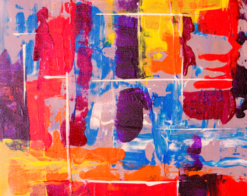 Red, Purple, and Yellow Painting Red, Purple, and Yellow Painting