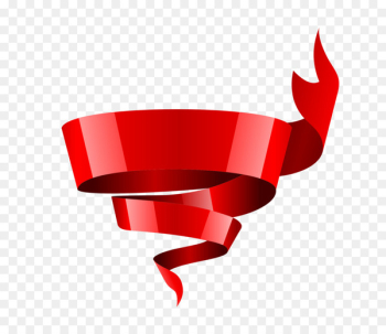 Red ribbon - Floating red ribbon Red ribbon - Floating red ribbon