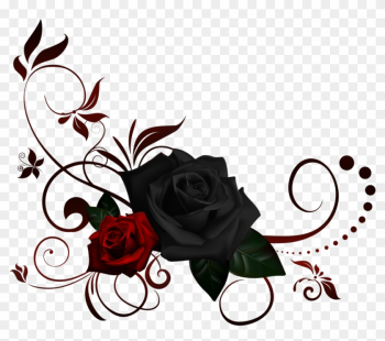 Red Rose Corner Border 992598 - Rose Border Transparent Background