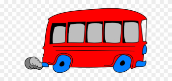 Red School Bus Clip Art - Red Bus Clipart