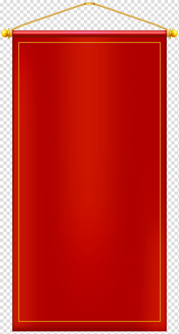 Red scroll, file formats Lossless compression, Vertical Red Banner transparent background PNG clipart