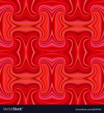 Red seamless psychedelic abstract spiral ray vector image