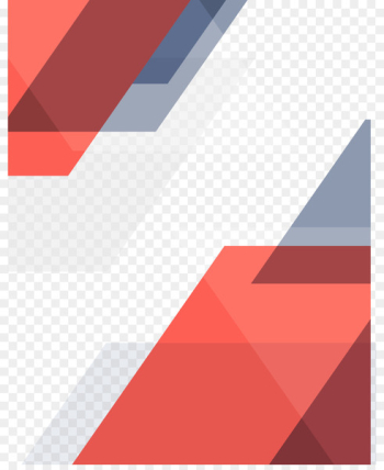 Red Shape - Simple and stylish single-page design vector material 