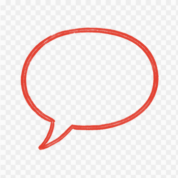 Red Speech Bubble Outline Red Speech Bubble Outline