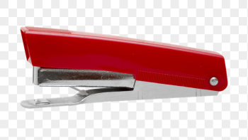 Red stapler png sticker, transparent | Free PNG - rawpixel