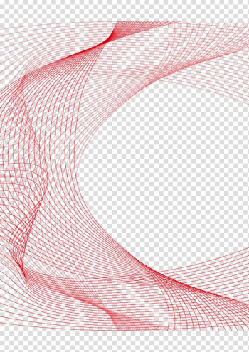 Red striped illustration, Line Curve, SCIENCE curved line transparent background PNG clipart