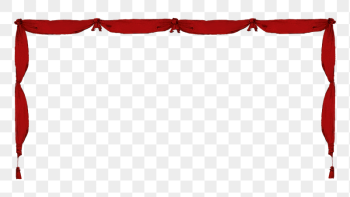 Red theater curtains png border | Free PNG - rawpixel