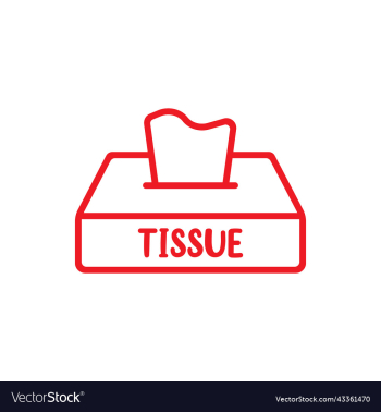 red tissue line icon red tissue line icon