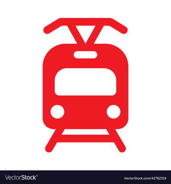 red tram icon red tram icon