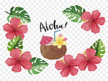 Red Tropical Flower Poster - Hawaiian Flowers Png