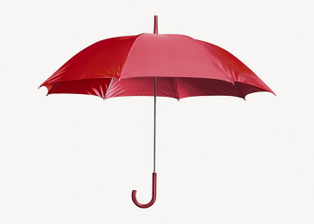 Red umbrella sticker, object collage | Free PSD - rawpixel Red umbrella sticker, object collage | Free PSD - rawpixel