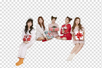 Red Velvet Christmas Home Party, Red Velvet group transparent background PNG clipart Red Velvet Christmas Home Party, Red Velvet group transparent background PNG clipart