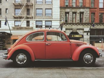 Red Volkswagen Beetle Car Red Volkswagen Beetle Car