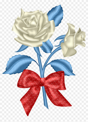 Red White & Blue - Red White And Blue Flowers Clipart Red White & Blue - Red White And Blue Flowers Clipart