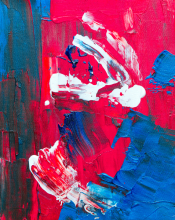Red, White, And Blue Abstract Painting Red, White, And Blue Abstract Painting