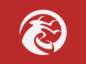 Red & white design generated by A.I, idea for your logo