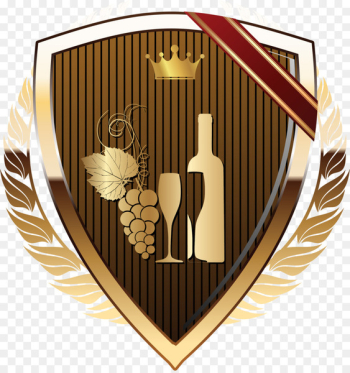 Red Wine Golden Wine - Golden wine shield Red Wine Golden Wine - Golden wine shield